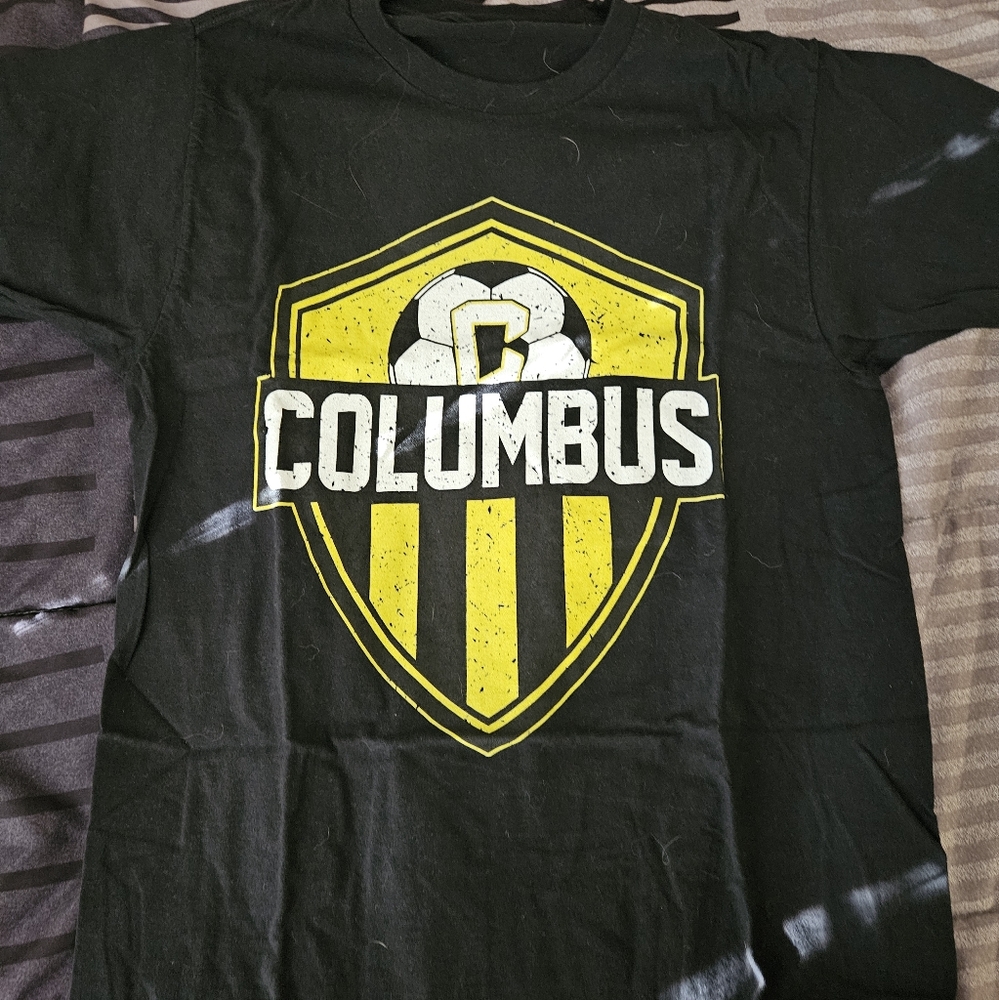 Columbus Black and Yellow Graphic T-Shirt